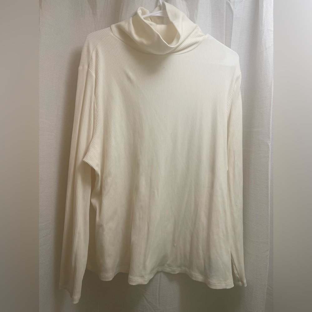 Cream turtleneck